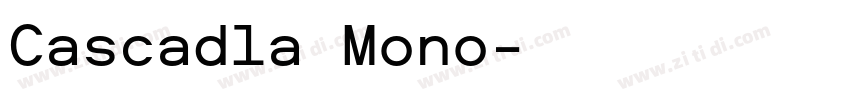 Cascadla Mono字体转换